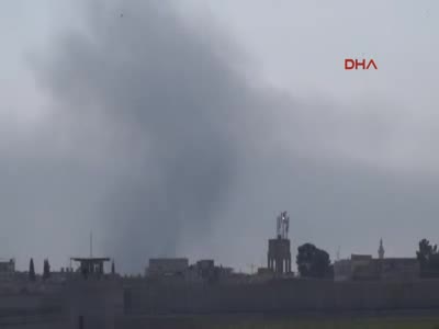 Carablus'ta IŞİD ile PYD arasında karşılıklı havan atışları