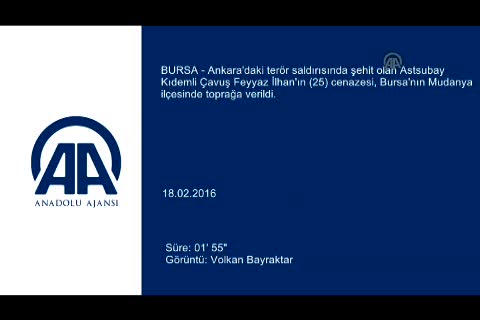 Bursa şehidini uğurladı...