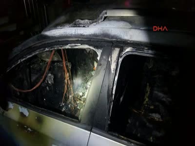 Bakanın aracına molotoflu saldırı