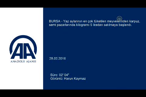 Bursa'da 'çeyrek dilim karpuz'lar tezgahlarda