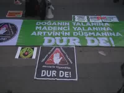 Tulumlu horonlu Cerattepe eylemi