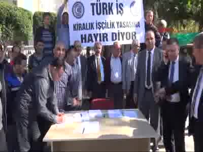 İşçilerden 'Kiralık İşçilik Tasarısı'na tepki