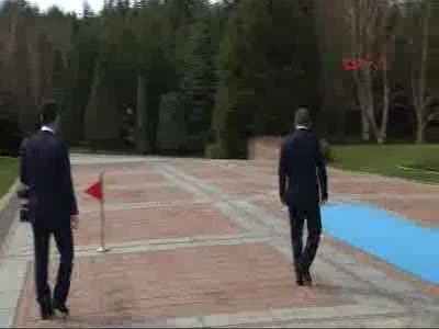 Davutoğlu, KKTC Başbakanı Kalyoncu ile görüştü