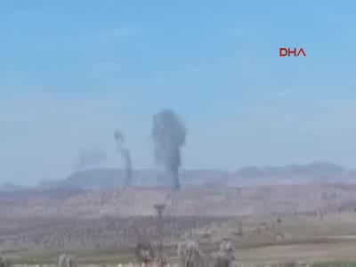 Cehennem Deresi'nde PKK'lı teröristlerin bulunduğu alanlar bombalandı