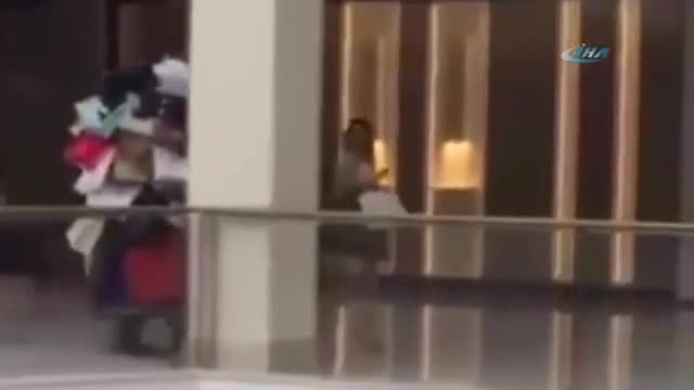 Genç kadın alışveriş işini abarttı!