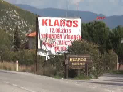 Koruma altındaki Klaros Koyu'na iş makineleri girdi