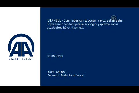 Bursalı börek ustasından Yavuz Sultan Selim Köprüsü'nün maketi