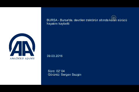 Bursa'da traktör kazası can aldı!
