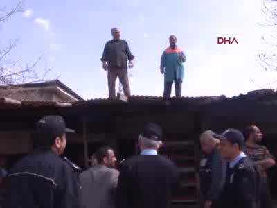 Gaziantep'te baraka tahliyesinde gerginlik