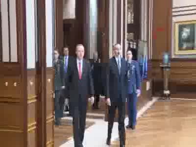 Cumhurbaşkanı Erdoğan ve İlham Aliyev baş başa görüştü