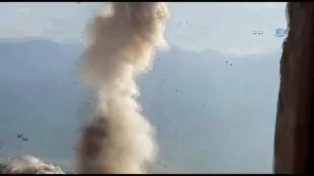PKK'nın bomba imalathanesi böyle imha edildi