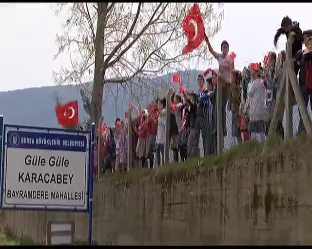 Bursa'da şehit babaya son dokunuş
