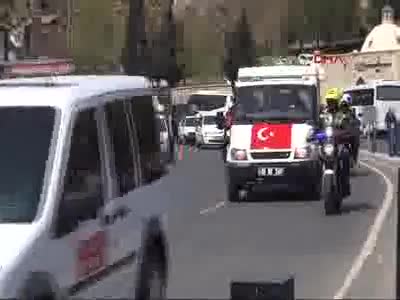 Kahramanmaraşlı şehit son yolculuğuna uğurlandı