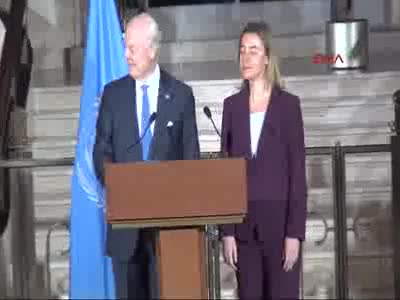 BM Suriye Özel Temsilcisi de Mistura,  AB Temsilcisi Mogherini ile görüştü