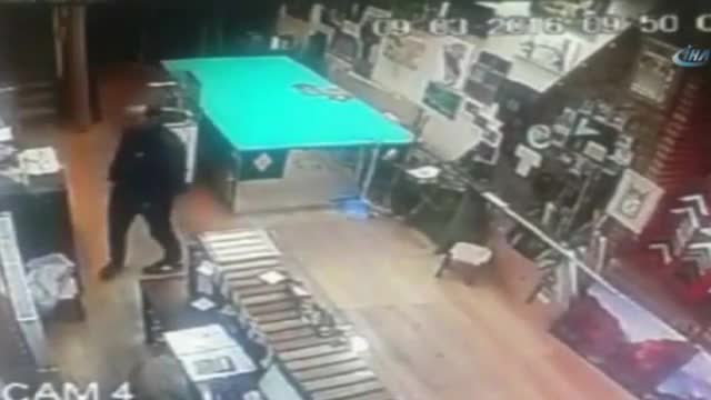 Hırsızın rahatlığı şaşırttı