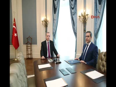 Erdoğan, Hakan Fidan'ı kabul etti