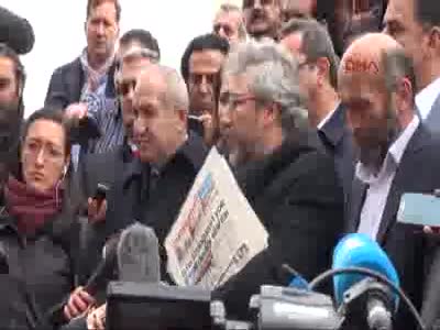 Can Dündar adliye önünde açıklama yaptı