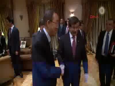 Davutoğlu, Ürdün'de BM Genel Sekreteri ile görüştü