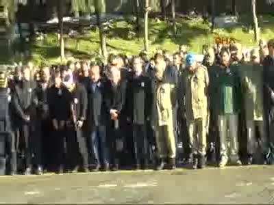 Şırnak'ta şehit polis için uğurlama töreni