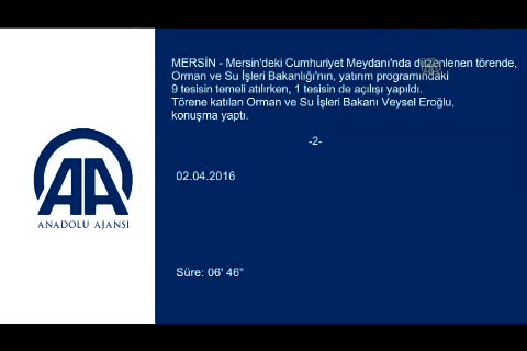 Eroğlu: 3 hortum kesildi, havuz dolmaya başladı