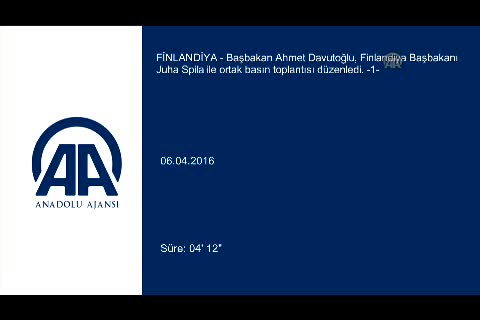 Davutoğlu, Finlandiya başbakanı ile ortak toplantı düzenledi