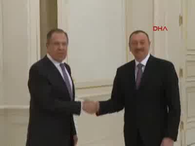 Cumhurbaşkanı İlham Aliyev Rusya Dışişleri Bakanı Sergey Lavrov ile görüştü