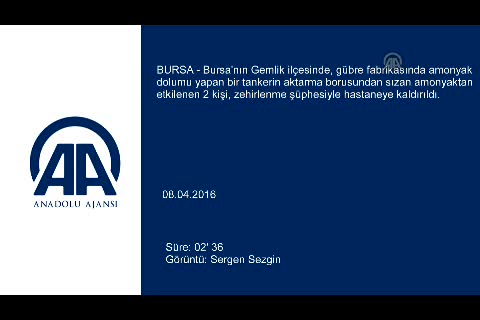 Bursa'da gübre fabrikasında zehirlenme şüphesi