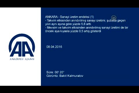Sanayi üretim endeksi