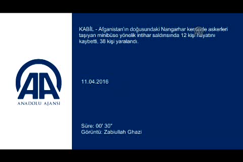 Afganistan'da intihar saldırısı: 12 ölü, 38 yaralı