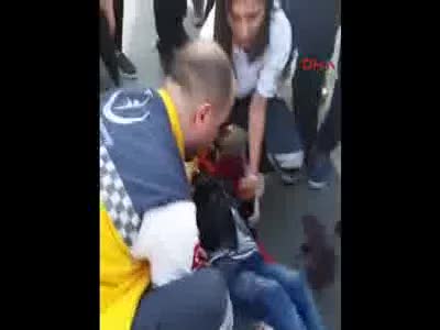Suriyeli çocuğa çarpıp kaçtı