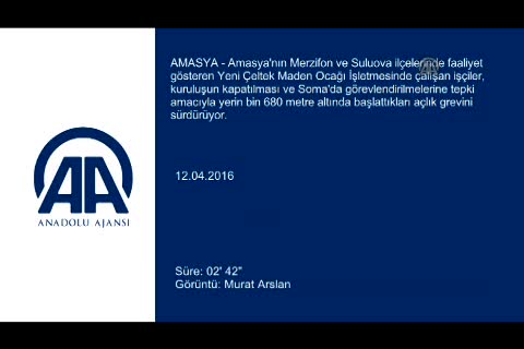 Amasya'da maden işçilerinin açlık grevi sürüyor