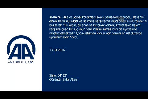 Ramazanoğlu: "Çocuk istismarı konusunda cezalar en üst düzeyde uygulanmalıdır"