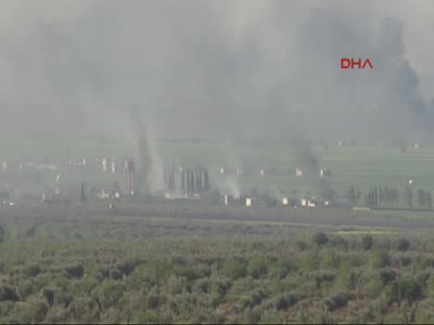 Kilis-Suriye sınırındaki IŞİD hedefleri koalisyon uçakları tarafından vuruldu