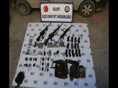 Silopi'de PKK'nın bomba ve silahları ele geçildi