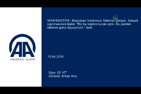 Şimşek, ABD Ticaret Odası'nda sığınmacılarla ilgili düzenlenen panele katıldı