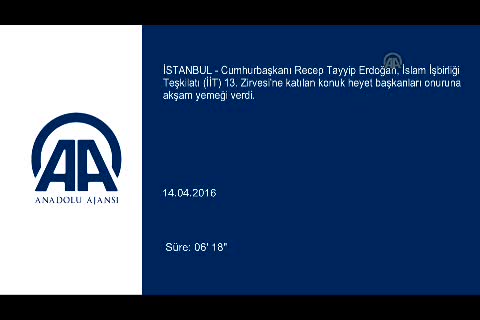 Erdoğan, verdiği yemekte konuştu