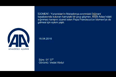 Sığınmacılardan "sınırı açın" eylemi
