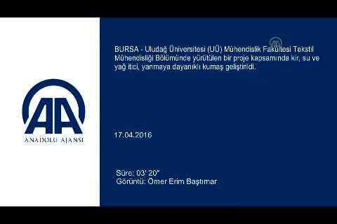 Bursa'da "kir, su ve yağ itici" kumaş geliştirdiler