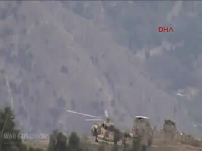 Taliban, Afgan ordusu helikopterini böyle havaya uçurdu