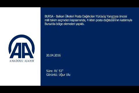 Bursa'da posta dağıtıcılarının milli takım heyecanı
