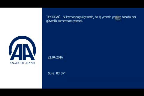 Hırsızlık anı kamerada