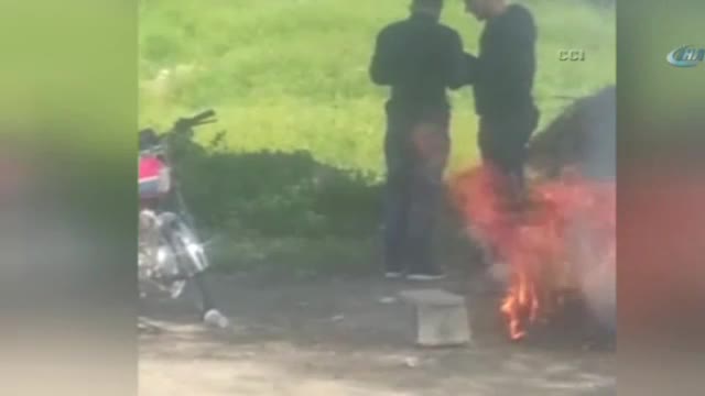 Çaldıkları parayı paylaşırken böyle görüntülendiler