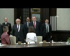 Cumhurbaşkanı Erdoğan, çocukları kabul etti -1