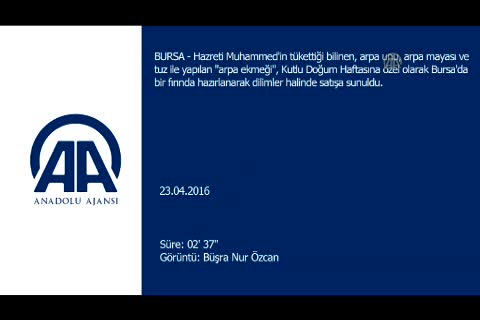 Bursa'da Kutlu Doğum Haftası'na özel "arpa ekmeği" ikramı
