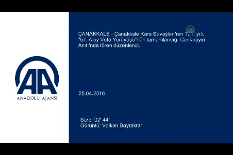 Conkbayırı Anıtı'nda tören