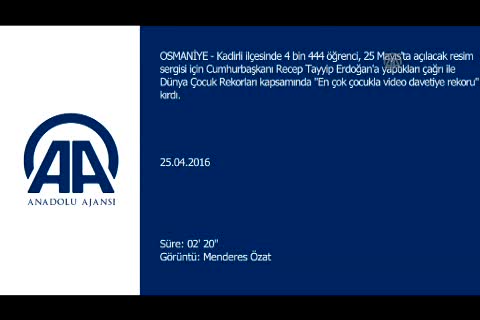 En çok çocukla video davetiye rekoru