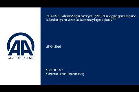 Sırbistan'daki genel seçimde Vuçiç, seçim zaferini ilan etti