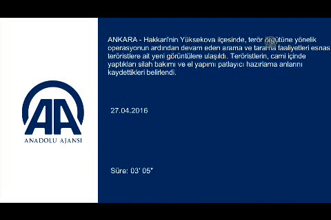 Hakkari'de teröristler böyle görüntülendi