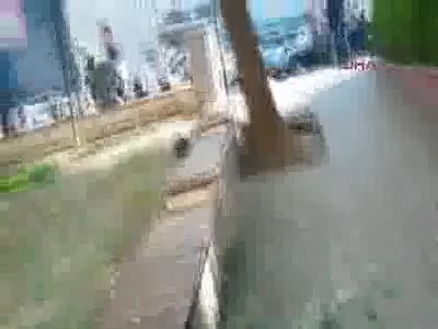 Bursa'da canlı bomba saldırısının hemen ardından çekilen görüntüler
