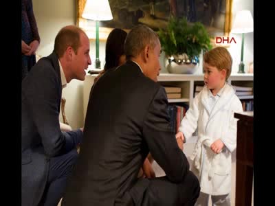 Prens George'un Obama'yı karşıladığı bornoz Denizli'den